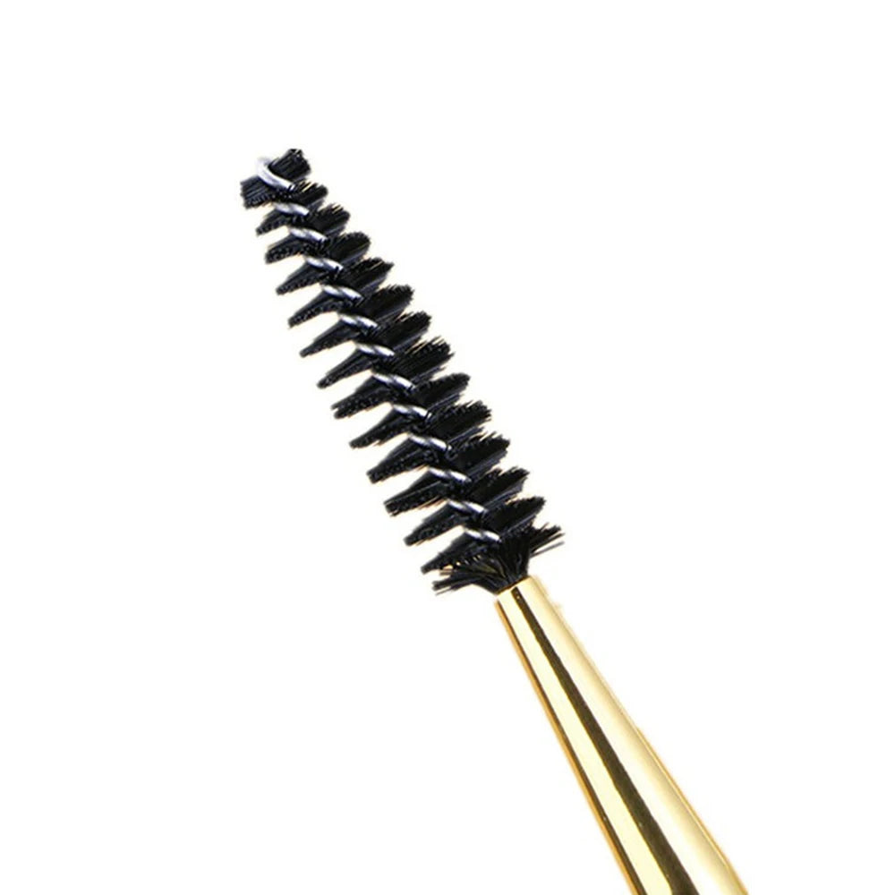 1pc Eyelash Eyebrow Brush Makeup Brush Wood Handle Double Head Brush Eye Lash Eye Brow Brush Cosmetic Makeup Tool