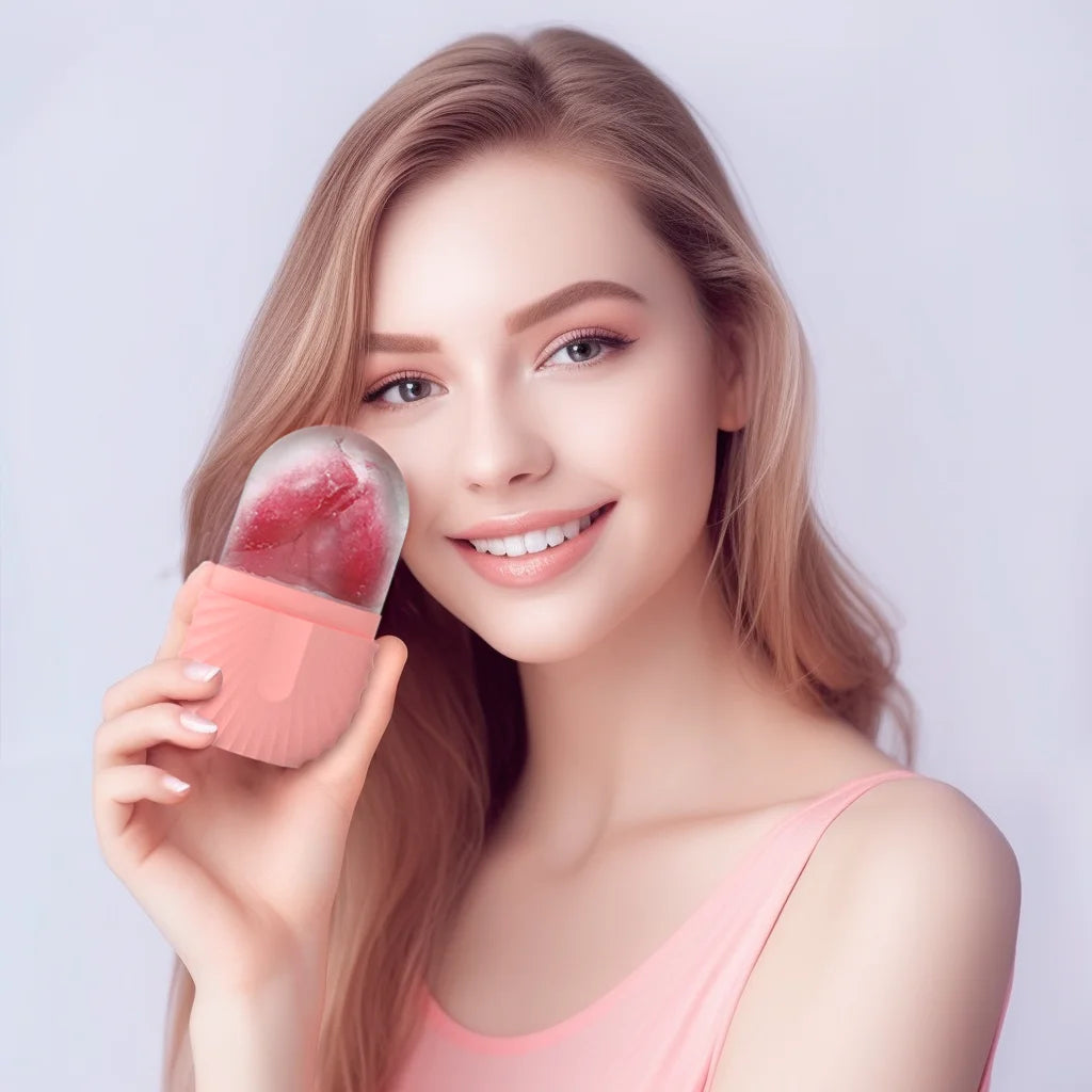 Silicon Ice Roller Beauty Ice Cube Roller Massager Ice Cube Trays Beauty Lifting Ice Ball Face Massager Skin Care Tool