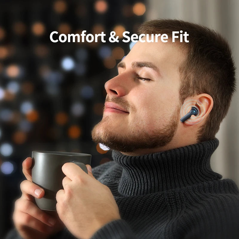 mifa X180 Bluetooth Headphones 4-Mics ENC Call Noise Cancelling True Wireless Earbuds & IPX7 Waterproof Earphones