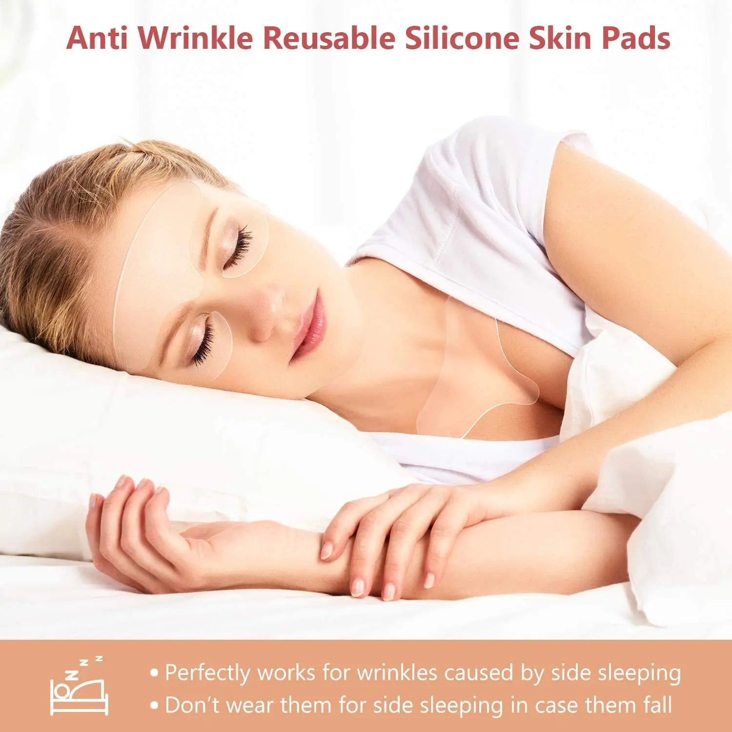 Reusable Silicone Anti-Wrinkle Pad Patch Face Neck Wrinkle Removal Patch Pad Facial Skin Lift Anti Aging Facial Beauty Tools