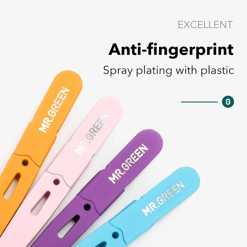 MR.GREEN Eyebrow Tweezer Colorful Hair Beauty Fine Hairs Puller Stainless Steel Slanted Eye Brow Clips Removal Makeup Tools
