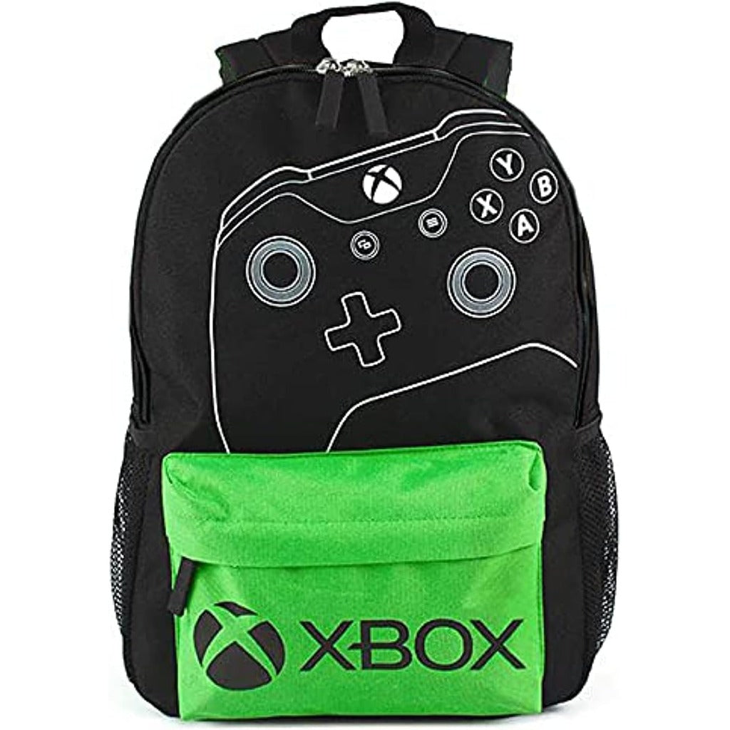 Denim Game Console Backpacks for Xbox Series X (Black/Green)