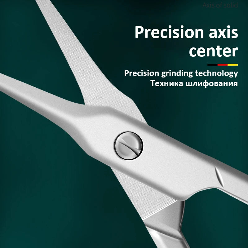 Stainless Steel Curved Tip Thin Blade Cuticle Scissors Nail Clippers Trimmer Manicure Tools Eyebrow Tools Dead Skin Remover