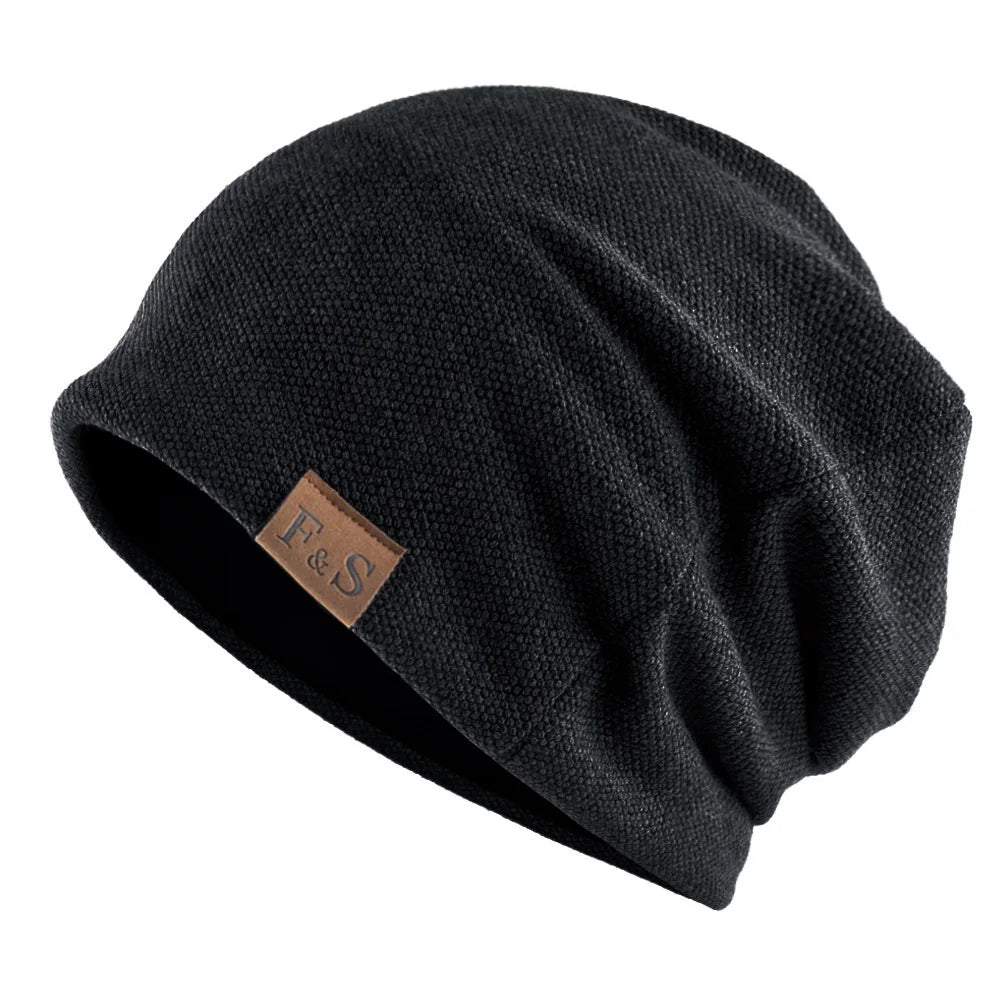 1pcs Warm Knitted Beanie Hat For Men And Women