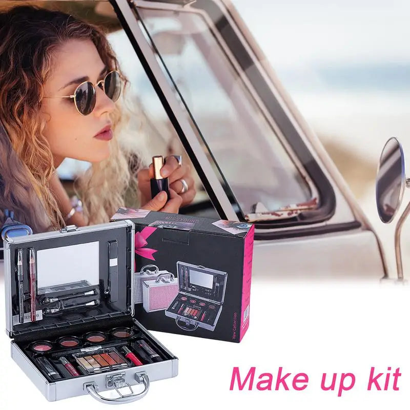 new Makeup Full Kit Female Make Up Set Eye Shadow Eyeshadow Palette Lip Gloss Mascara Eyeliner Brushes Bag Make-up for Women