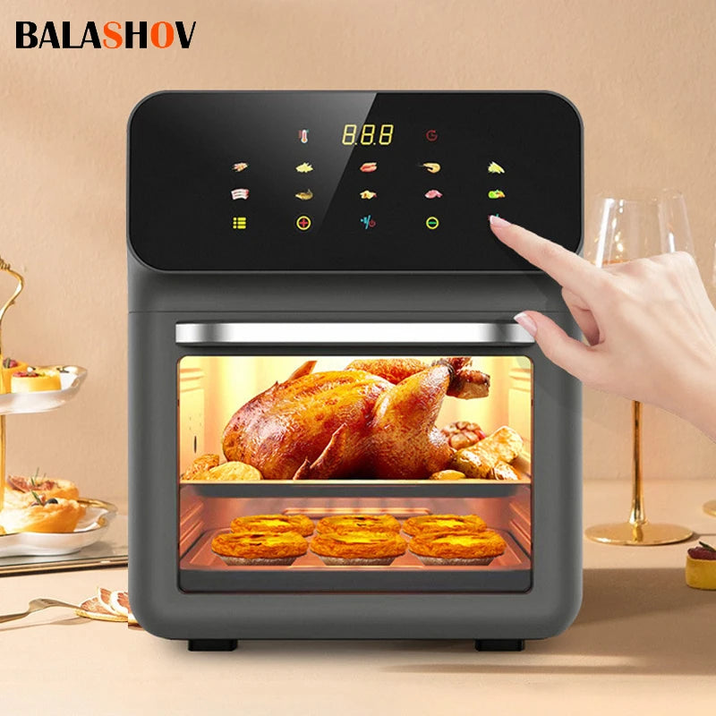 1-3 10L Large Capacity Electric Air Fryers Oil-free Automatic