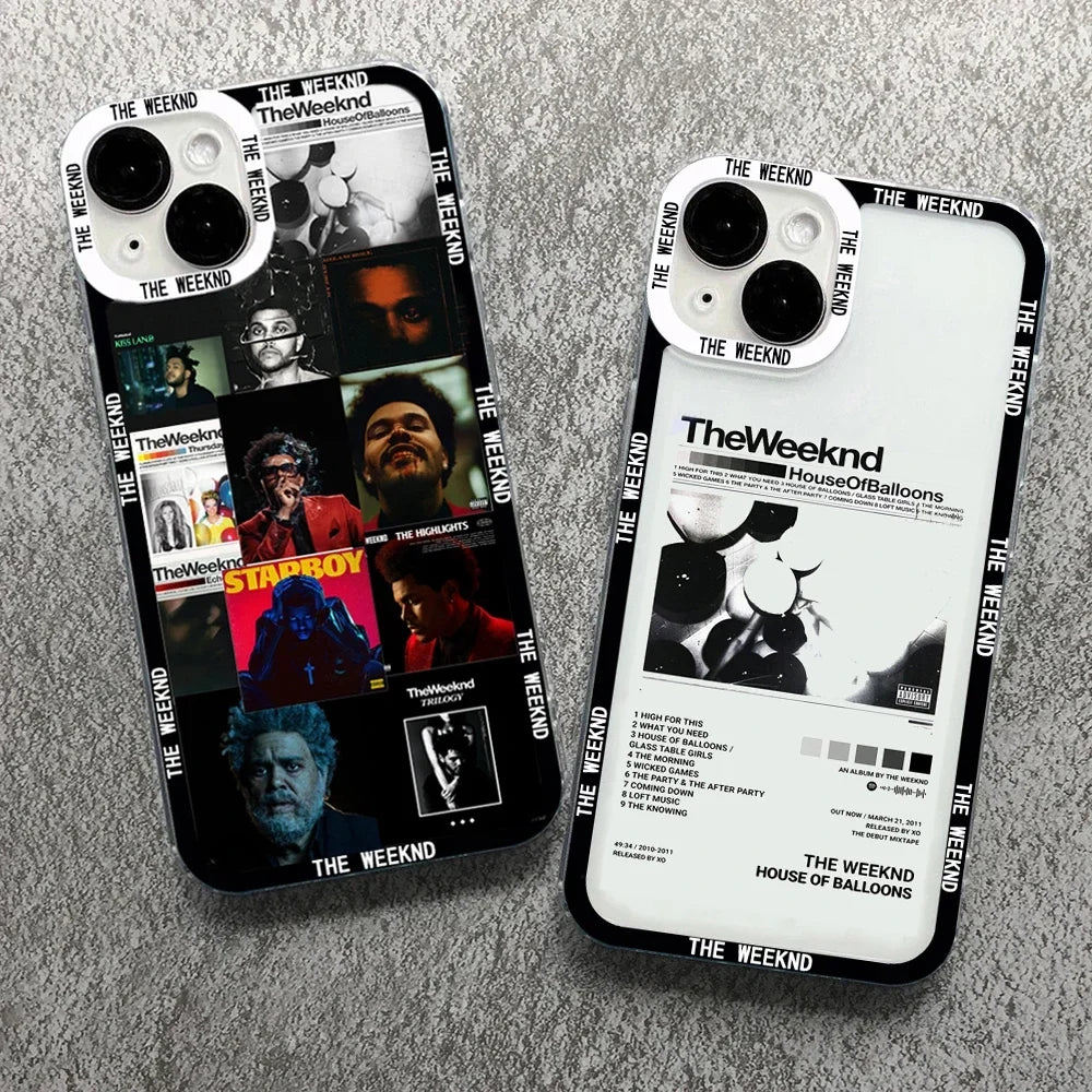 The Weeknd XO Minimalist Poster Phone Case For iPhone 16 15 11 13 12 14 Pro MAX Mini SE 8 7 Plus Cover Transparent Fundas Coque