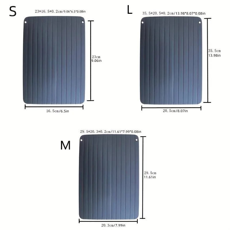 Fast Defrosting Tray Aluminium Alloy Thaw Food Defrosting Tray Frozen Meat Fish Food Tray With Brush Meat Tools