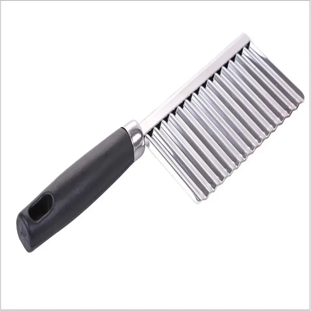 Potato Wavy Edged Tool Stainless Steel Kitchen Gadget Vegetable Fruit Cutting