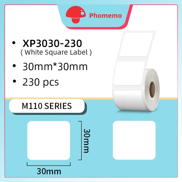 Phomemo M110 Self-adhesive Smart Thermal Label Printer for Business,Barcode Label, Price Tag, Address Wireless Sticker Printer