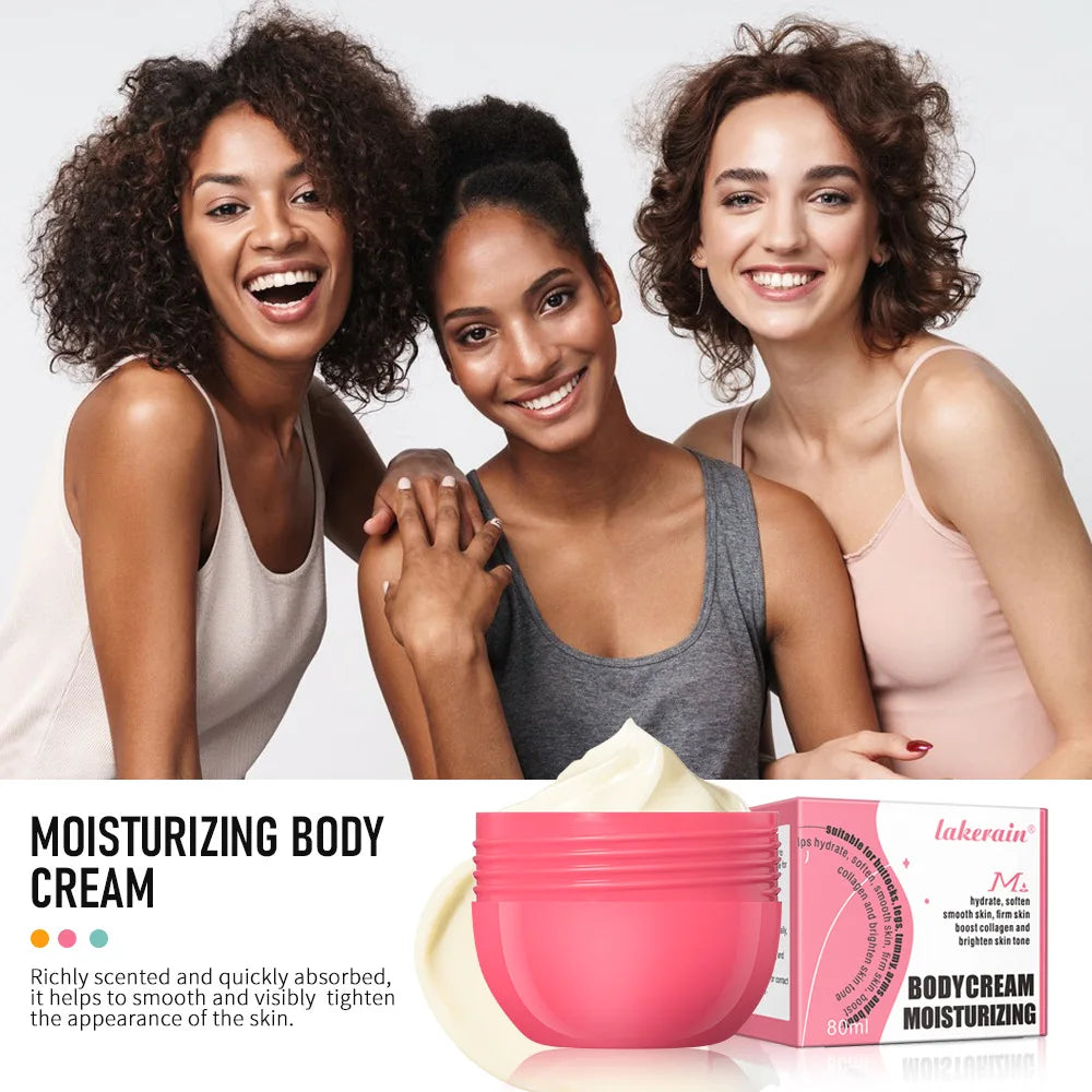 Bady Cream Hip Buttock Care Cream MoisturizingFirming Body Massager Gel Caramel Vanilla Floral ButtCare 80g
