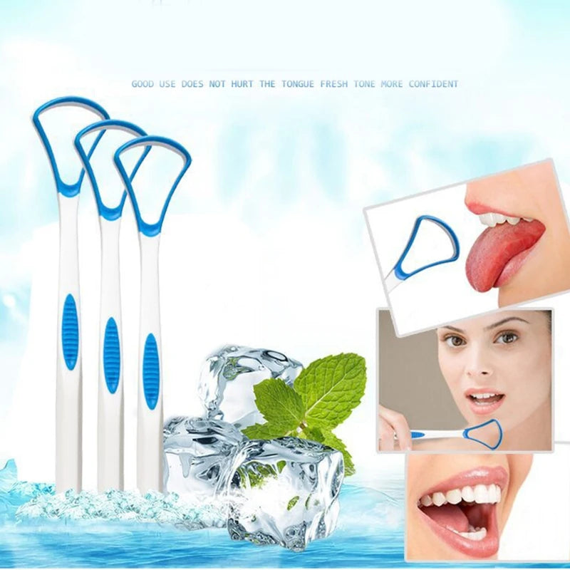 Tongue Scraper Cleaner for Adult Kid,Tongue Brush for Fresh Breath Dental Eliminate Bad Breath in Seconds Oral Care Tool