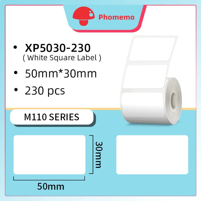 Phomemo M110 Self-adhesive Smart Thermal Label Printer for Business,Barcode Label, Price Tag, Address Wireless Sticker Printer