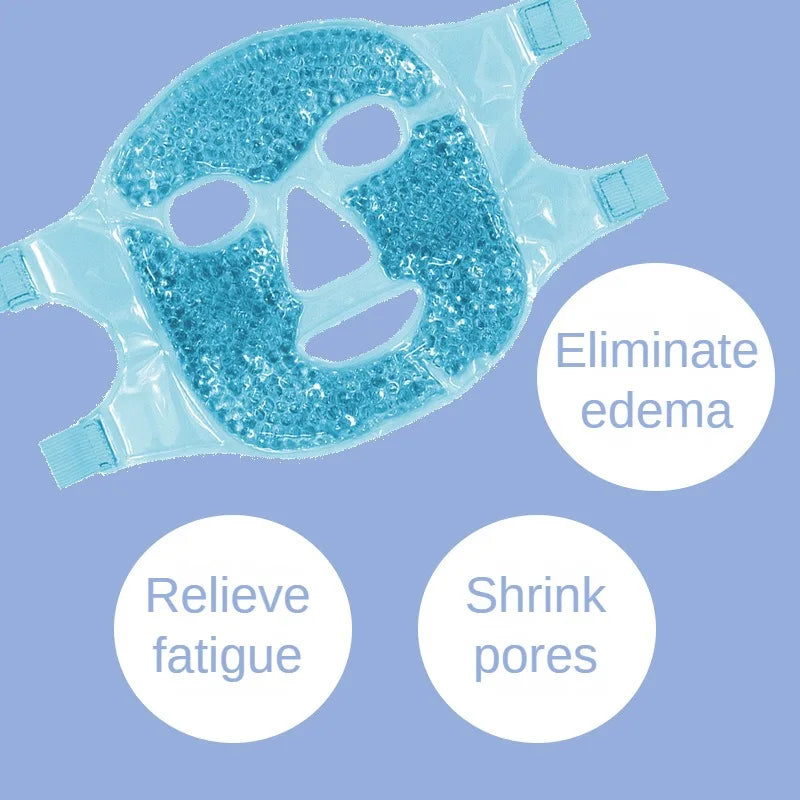 Ice Gel Face Mask Relieve Fatigue Skin Firming Spa Hot Cold Therapy Ice Pack Cooling Massage Beauty Skin Care Tool