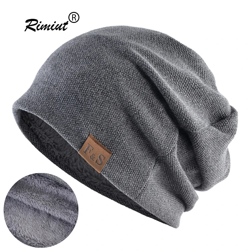 1pcs Warm Knitted Beanie Hat For Men And Women