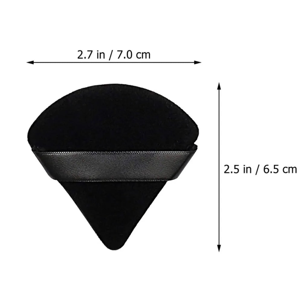 2/12Pcs Triangle Velvet Powder Puff Make Up Sponges for Face Eyes Contouring Shadow Seal Cosmetic Foundation Makeup Tool