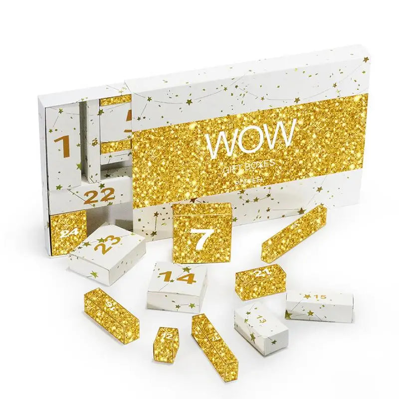 2024 Christmas Advent Calendar Box Makeup Set Lipstick Eye Shadow Concealers Cosmetics Gift Box For Women girl Christmas Gifts