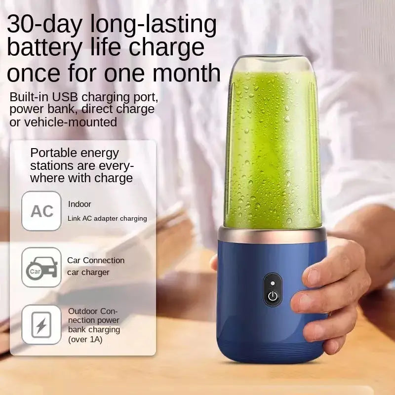 With 2 cups 1set-New portable juicer , USB rechargeable mini blender, fresh juicer cup, personal sized smoothie blender