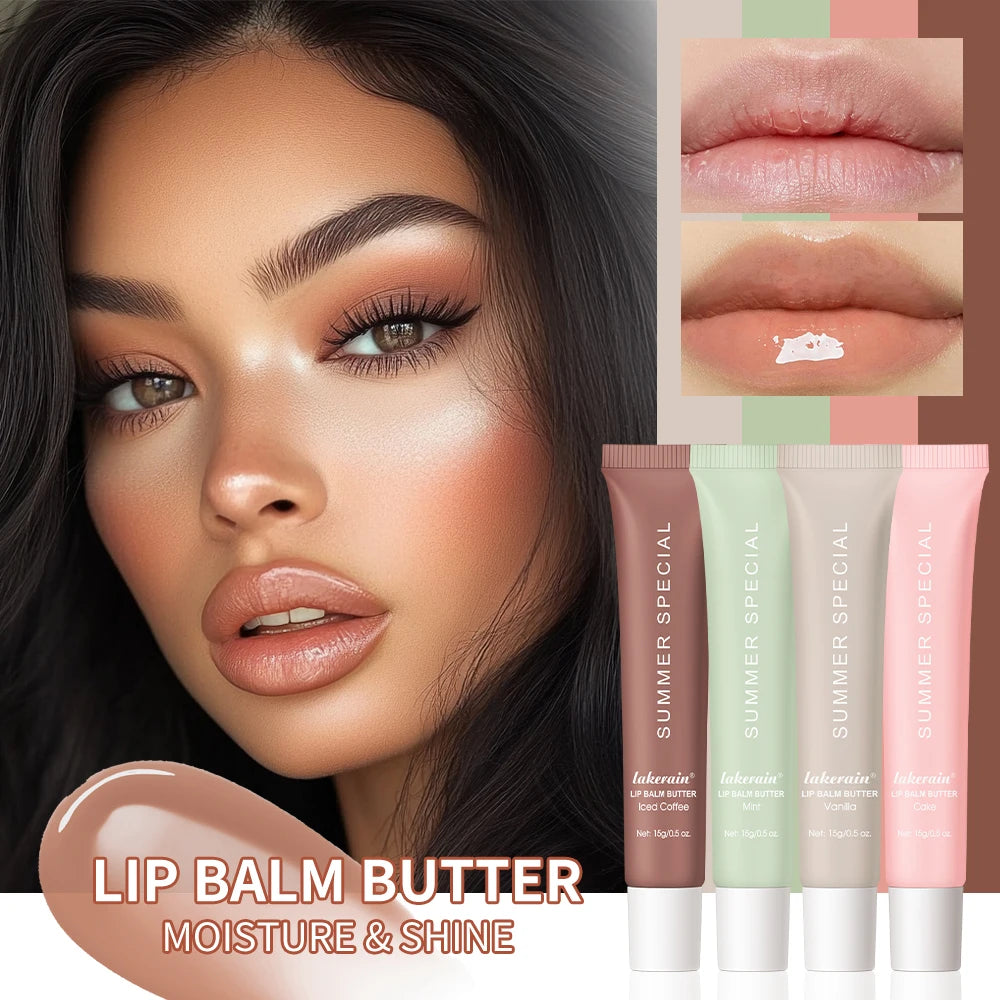 4pcs Lip Balm Deep Moisturizing Lip Glaze Smoothing Lip Lines Long-Lasting Nourishment Daily Lip Care Summer Fridays Lip Balm