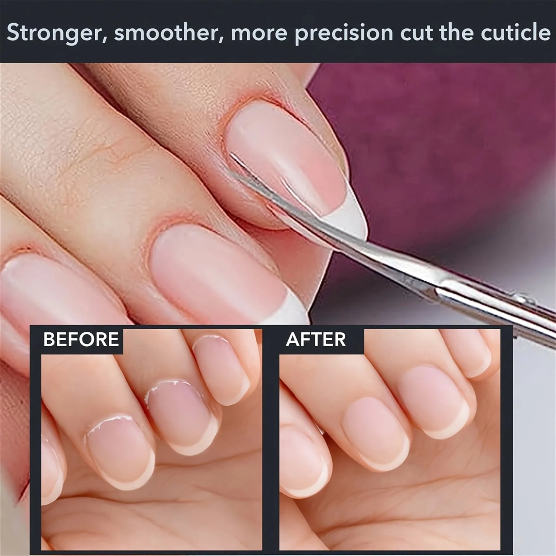 3 pieces of professional cuticle scissors nail cuticle scissors, stainless steel cuticle scissors manicure tools