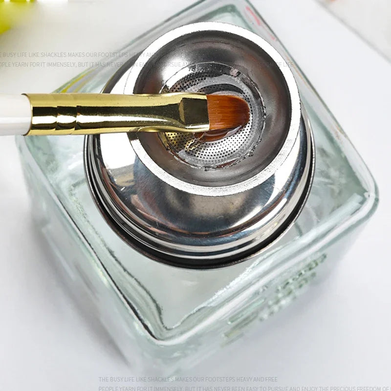 180ml Nail Refillable Bottles Empty Liquid Press Pump Dispenser Nail Art Polish Remover Storage Box Cleaner Makeup Manicure Tool