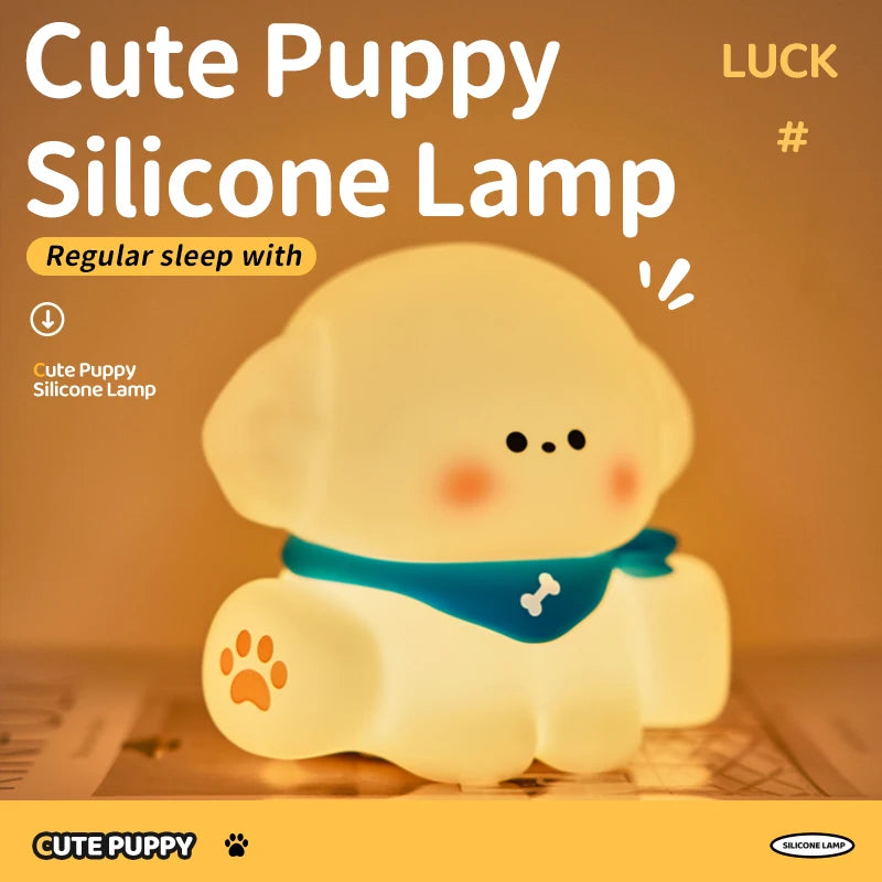 LED Night Light Cute Animal Panda Rabbit Illumination Light USB Charging Timed Bedside Decoration Children's Desktop Light Birth