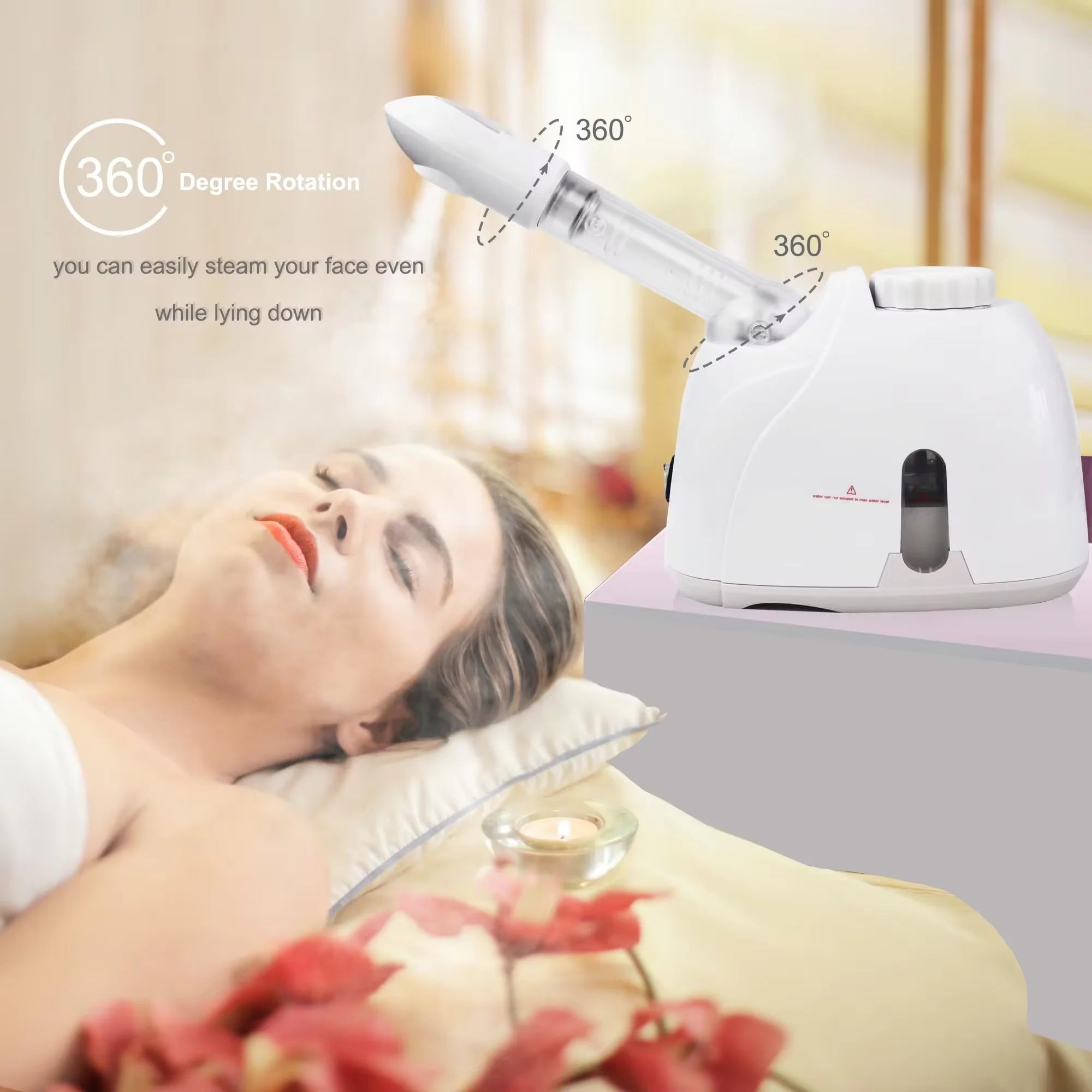 K33S Facial Steamer Home Face Nano Deep Hydration Hot Cold Dual-Use Spray Steam Salon Home Spa Skin Care Home Beauty Instrument