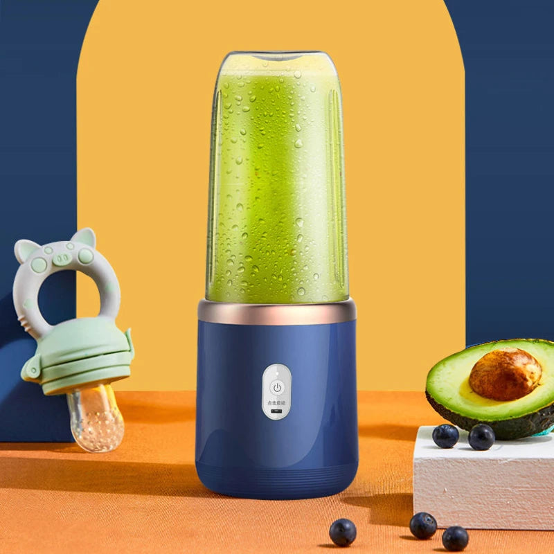 With 2 cups 1set-New portable juicer , USB rechargeable mini blender, fresh juicer cup, personal sized smoothie blender