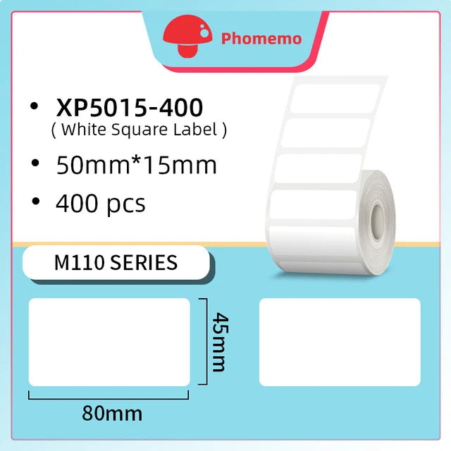 Phomemo M110 Self-adhesive Smart Thermal Label Printer for Business,Barcode Label, Price Tag, Address Wireless Sticker Printer