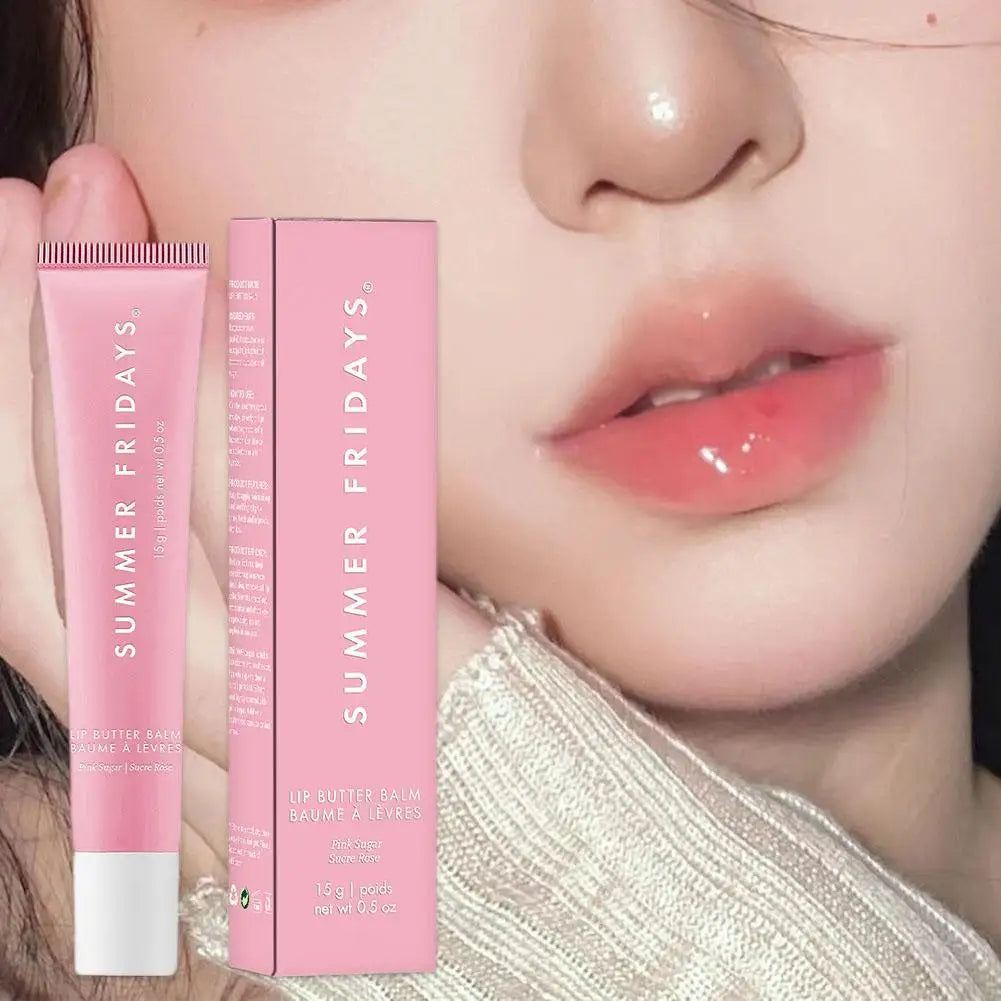 Summer Fridays Lip Balm Deep Moisturizing Glaze Smoothing Lip Lines Long-Lasting Nourishment Lip Balm, Daily Makeup Lip Care