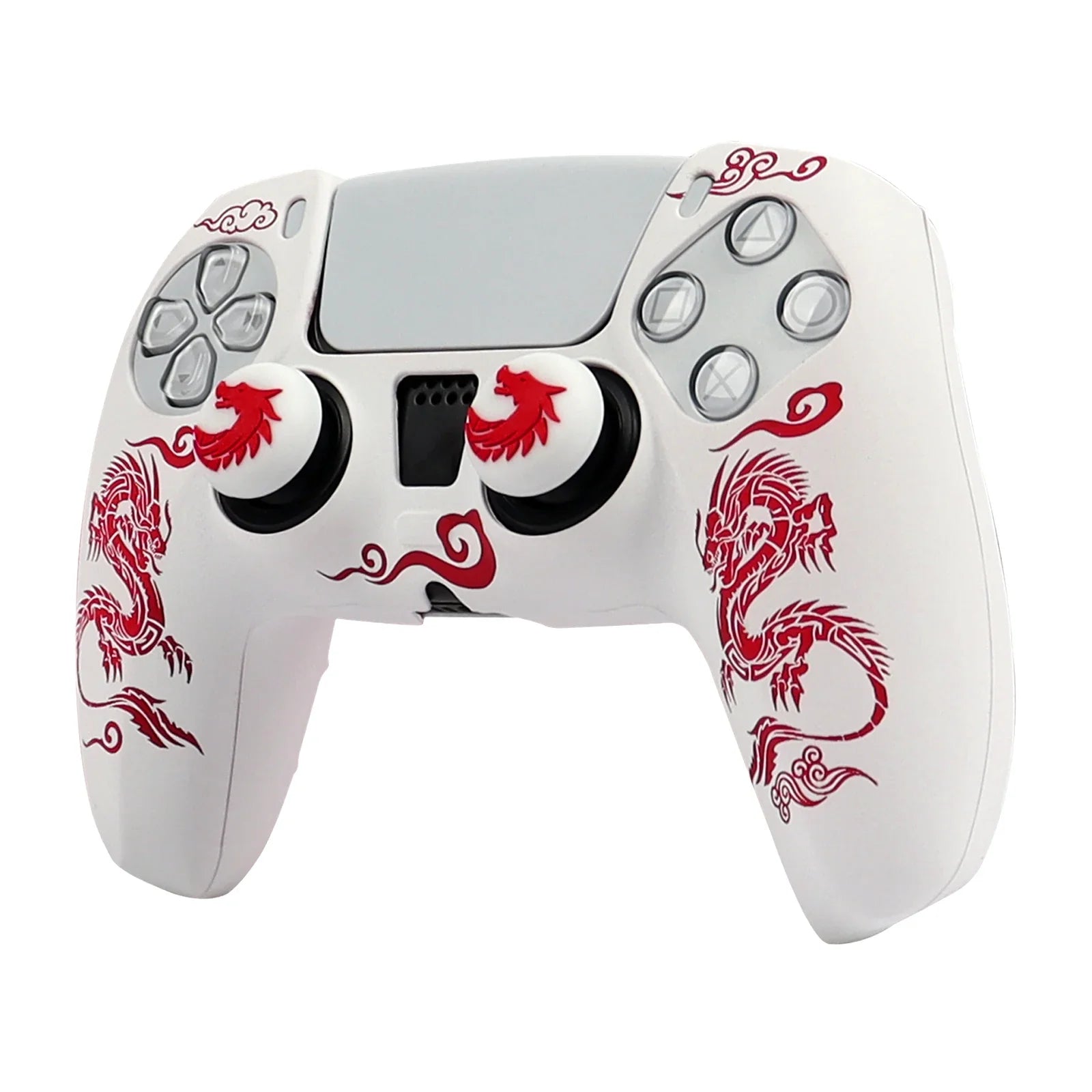 Silicone Protective Case Cover For Playstation 5 Controller Skin Gamepad Games Accessories For PS5 Control with Joystick Caps