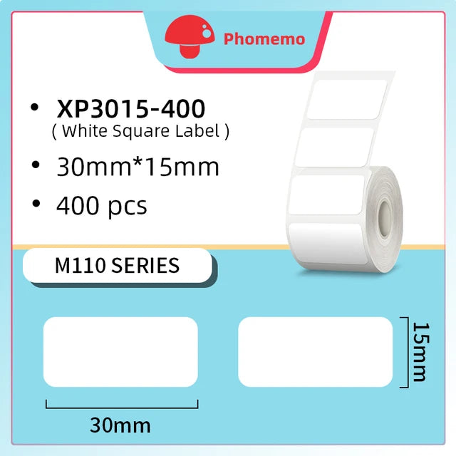 Phomemo M110 Self-adhesive Smart Thermal Label Printer for Business,Barcode Label, Price Tag, Address Wireless Sticker Printer