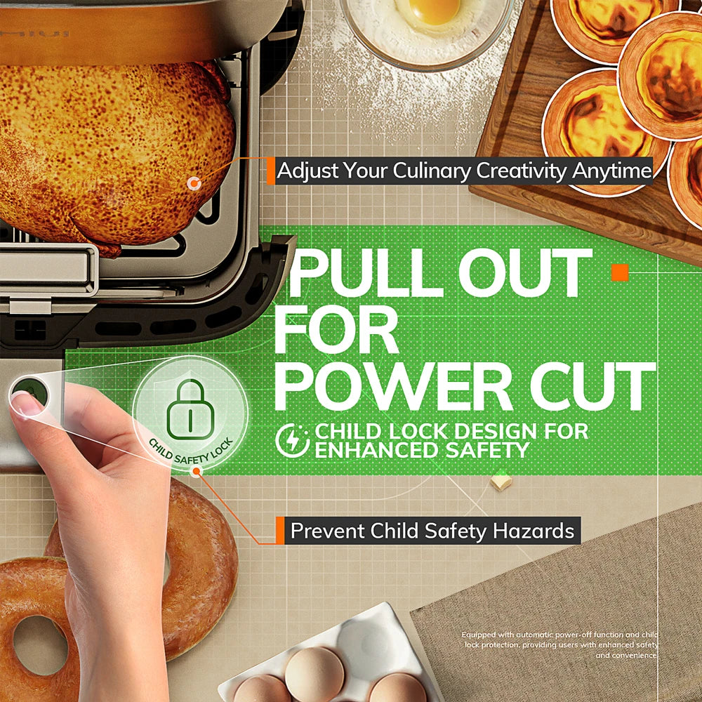 MIUI 5L Air Fryer, Electric Hot fryer