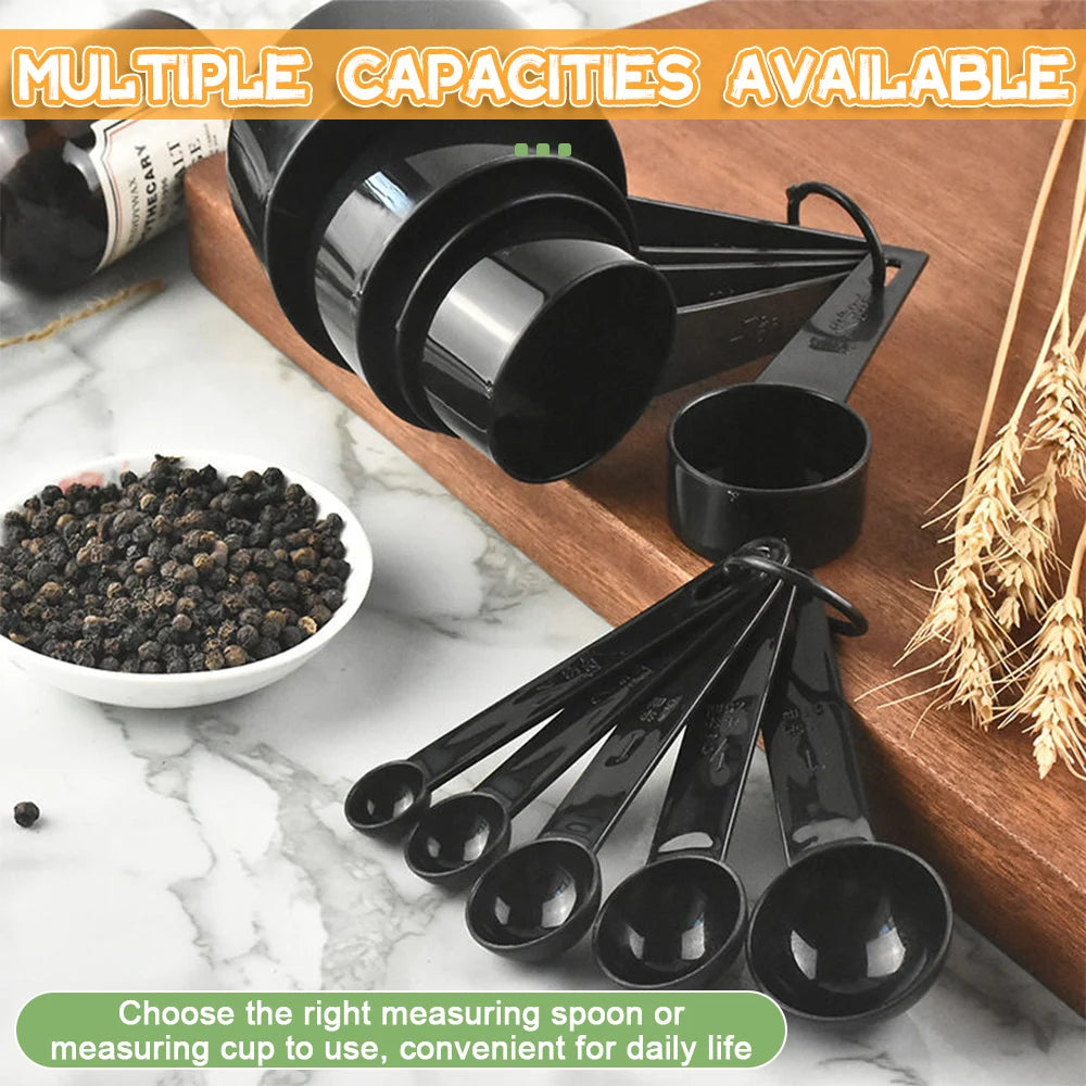 5/10PCS with Scale Measuring Spoon Teaspoon Multipurpose Spoon Cake Baking Flour Food Measuring Cup Scoop Home Kitchen Cooking