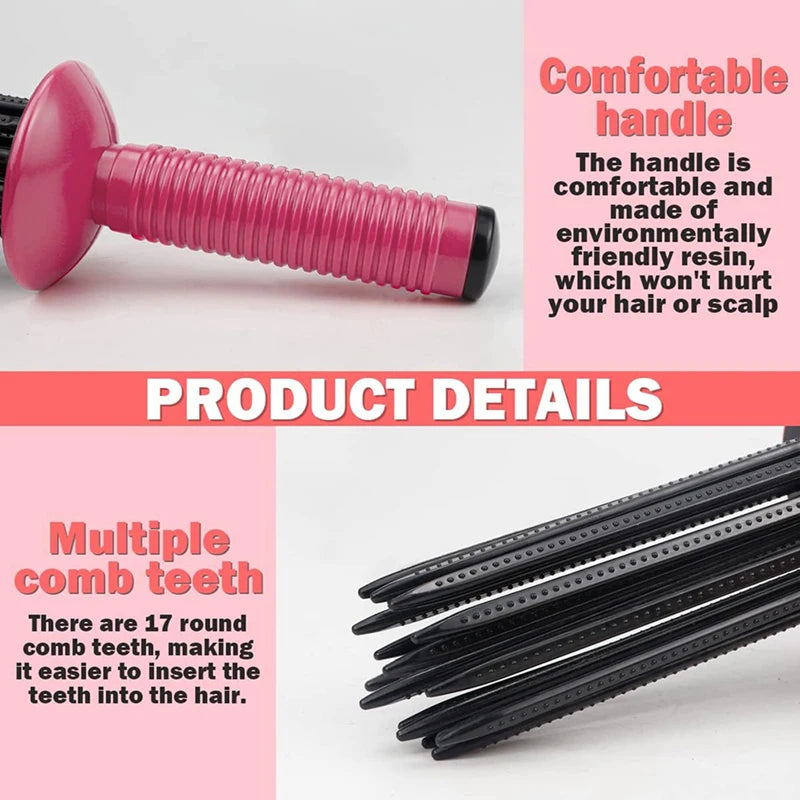 Air Volume Hair Fluffy Styling Curler Comb Hair Curler Comb Heatless Curling Roller Hair Styling Tools For Women