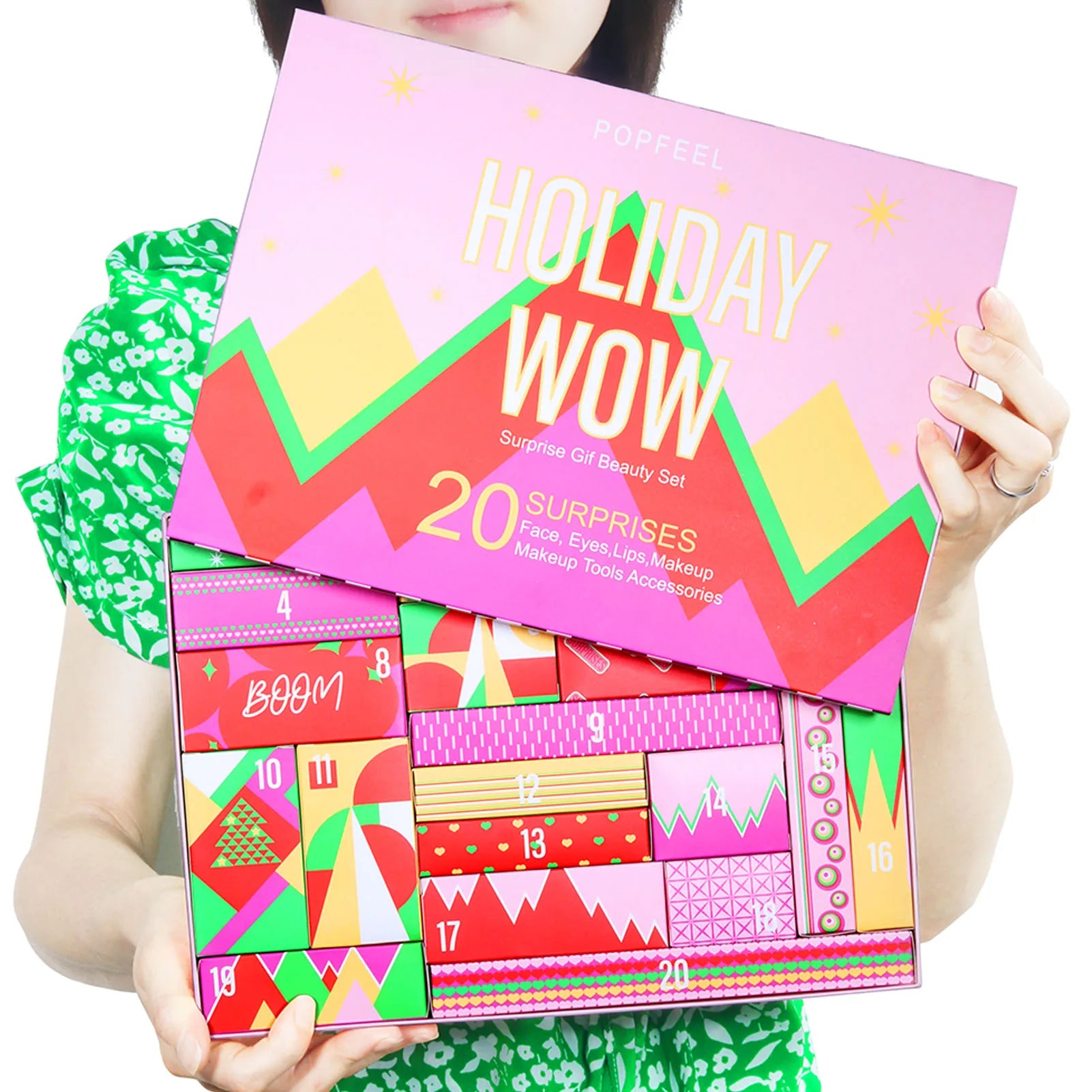 2022 Face Makeup Christmas Countdown Calendar Box Makeup Tools Countdown Calendar Gift Boxes Lipstick Eye Shadow Cosmetics Set