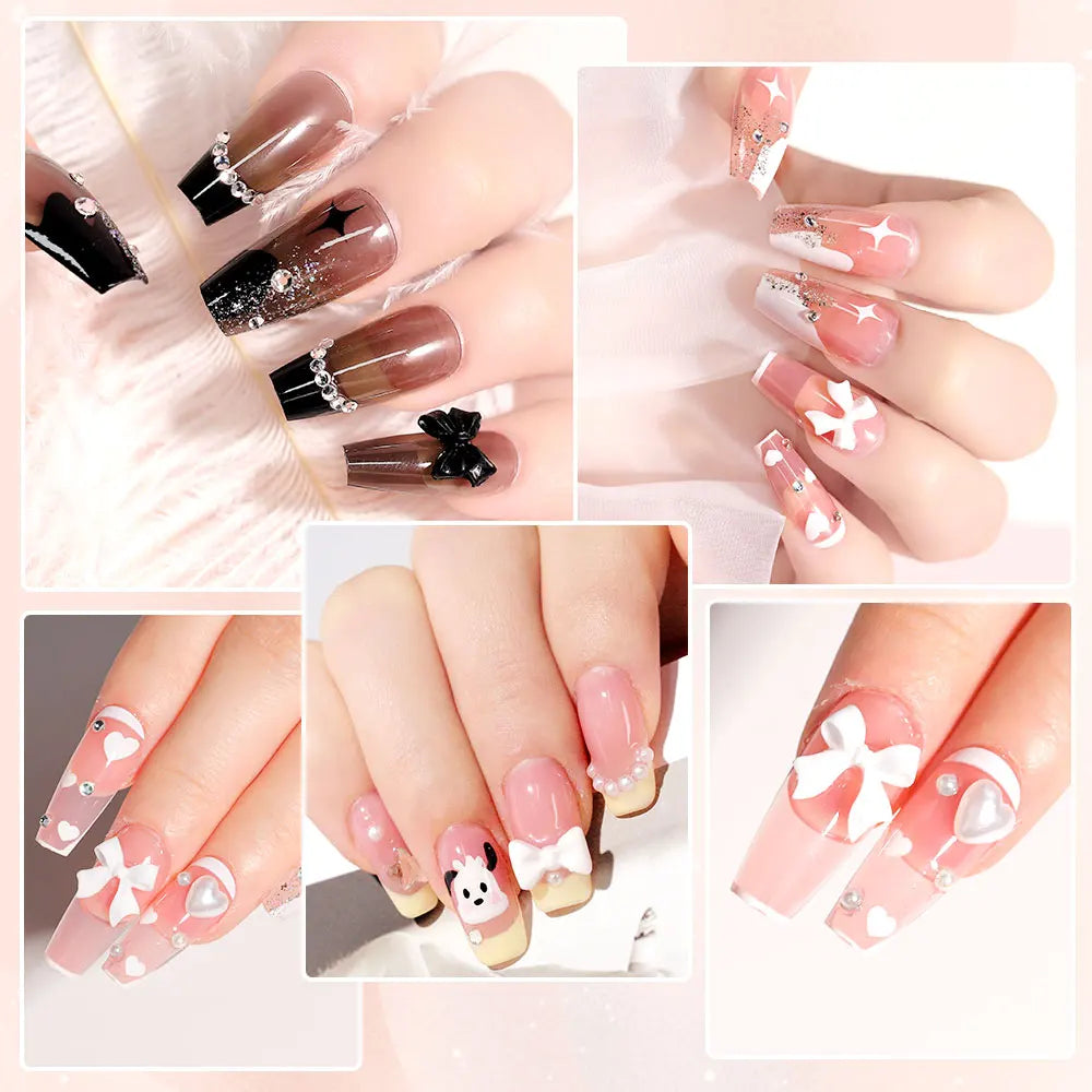 limegirl 15ml Extension Nail Gel Set 6W LED Lamp Full Manicure Set Finger Extend Mold Nail Kit All For Quick Extension Tool Kit