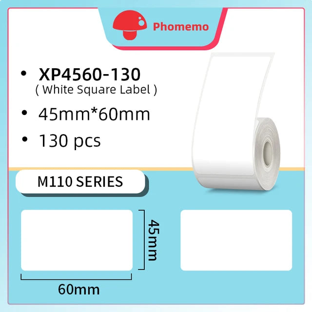 Phomemo M110 Self-adhesive Smart Thermal Label Printer for Business,Barcode Label, Price Tag, Address Wireless Sticker Printer