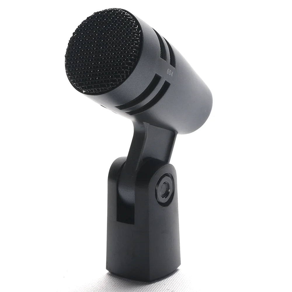 E604 Tom Snare Evolution Series Cardioid Instrument Wired Drum Microphone e 604 with Clip Arm Mount for Professional recording