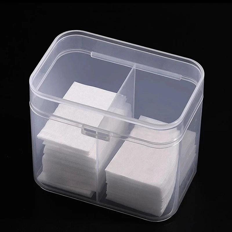 Portable Storage Box Nail Accessoires Wipes Cotton Pads Swab Rods Container Case Nail Art Toos Organizer