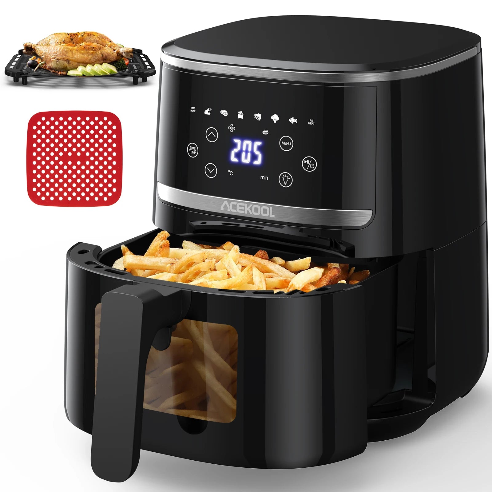 5 Quart Digital Display Air Fryer Toaster