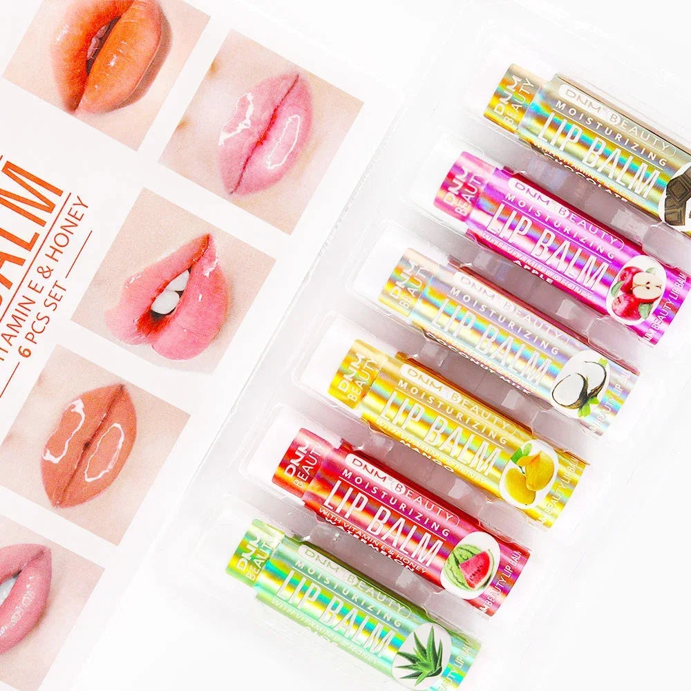 Fruit Lip Balm Winter Fashion Moisturizing Lip Oil Long-Lasting Clear Transparent Natural Aloe Lipstick Lip Care Lipstick Makeup