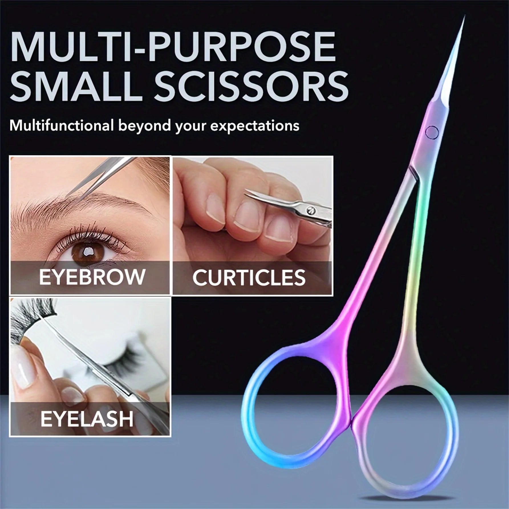 3 pieces of professional cuticle scissors nail cuticle scissors, stainless steel cuticle scissors manicure tools