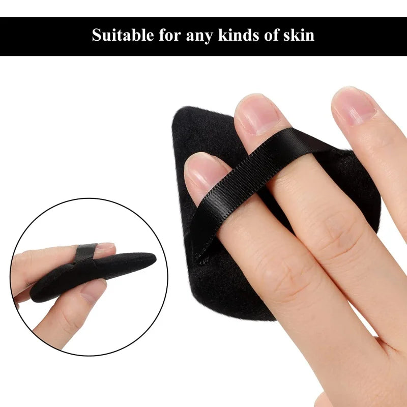 2/12Pcs Triangle Velvet Powder Puff Make Up Sponges for Face Eyes Contouring Shadow Seal Cosmetic Foundation Makeup Tool