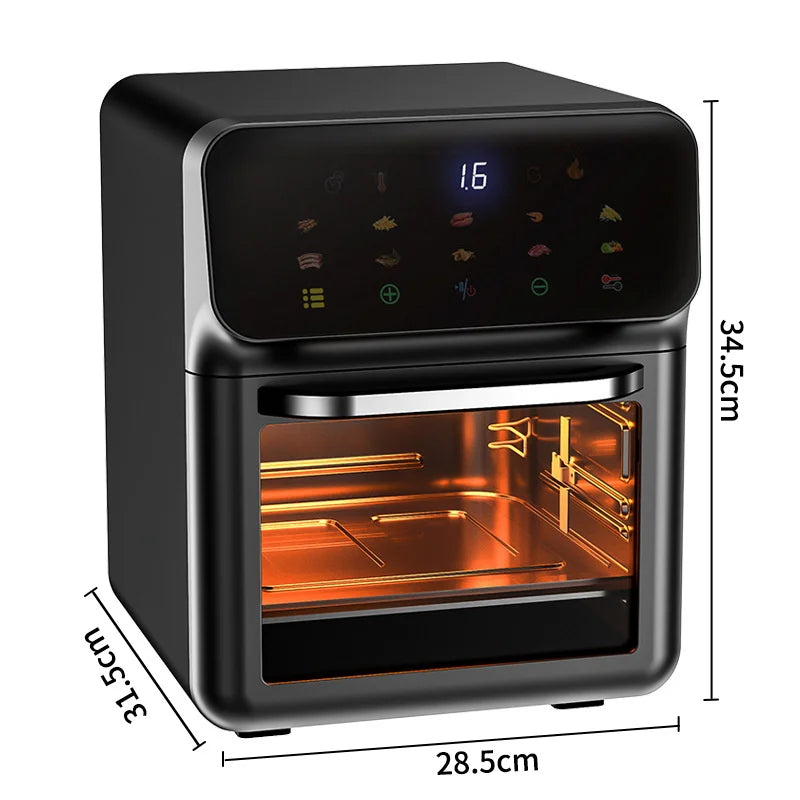 1-3 10L Large Capacity Electric Air Fryers Oil-free Automatic
