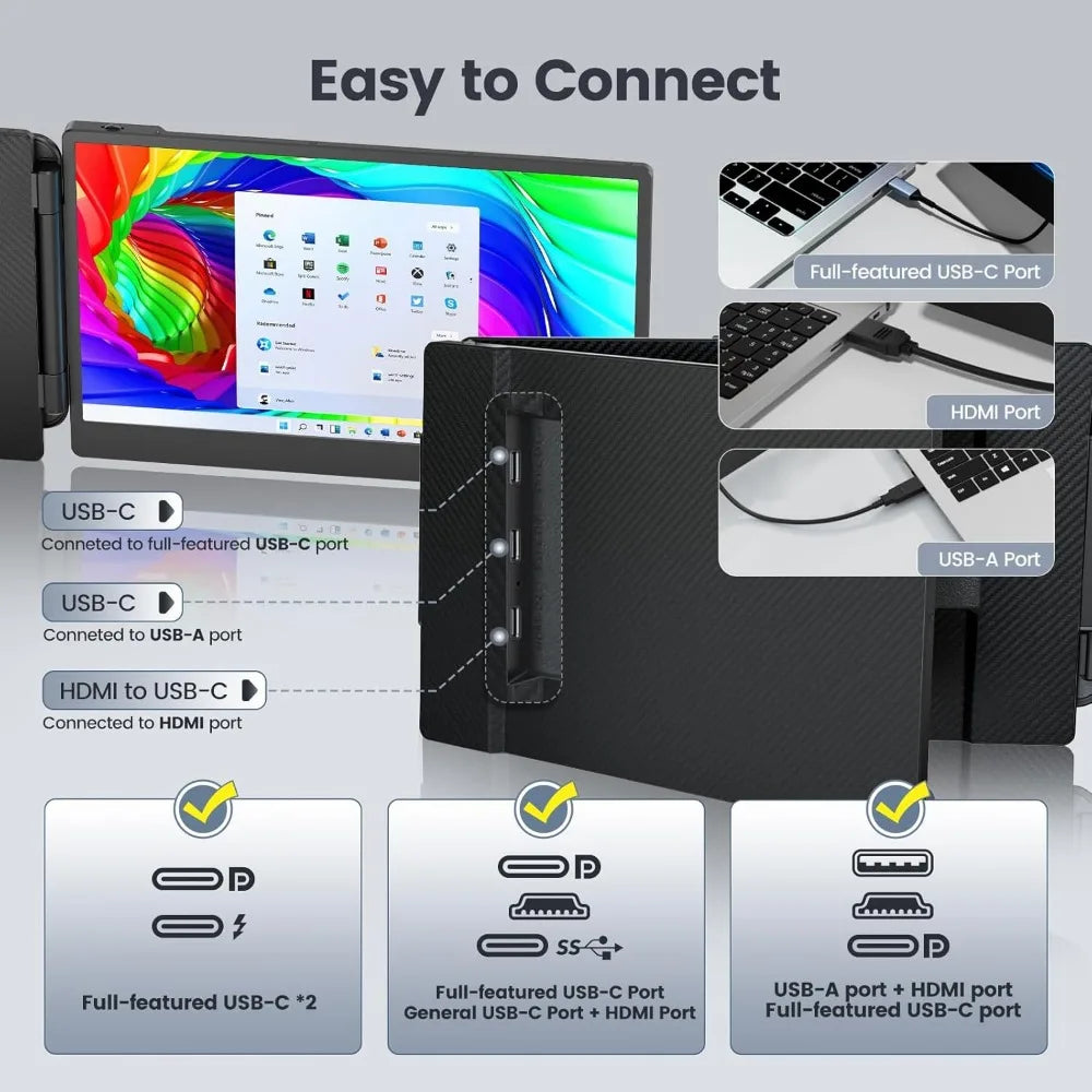 1-1 Laptop Screen Extender, 14” Full HD