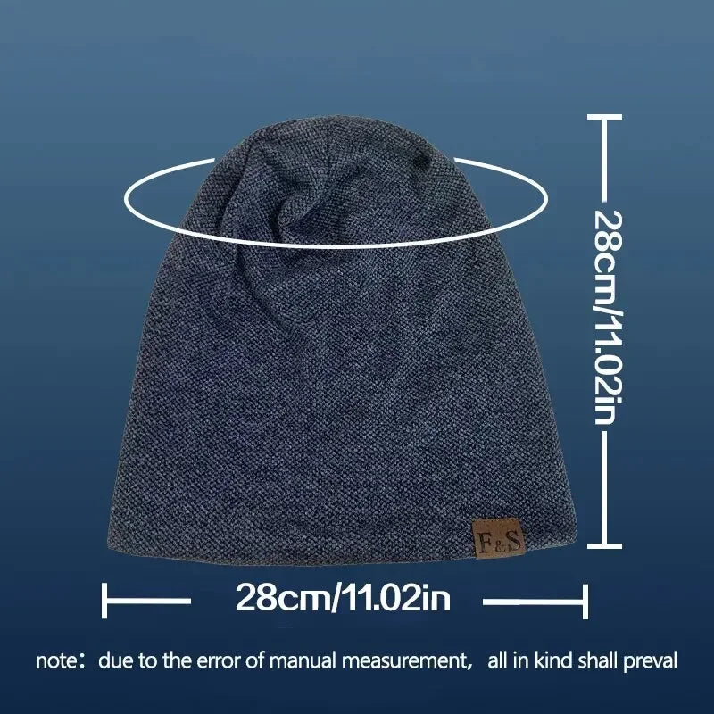 1pcs Warm Knitted Beanie Hat For Men And Women
