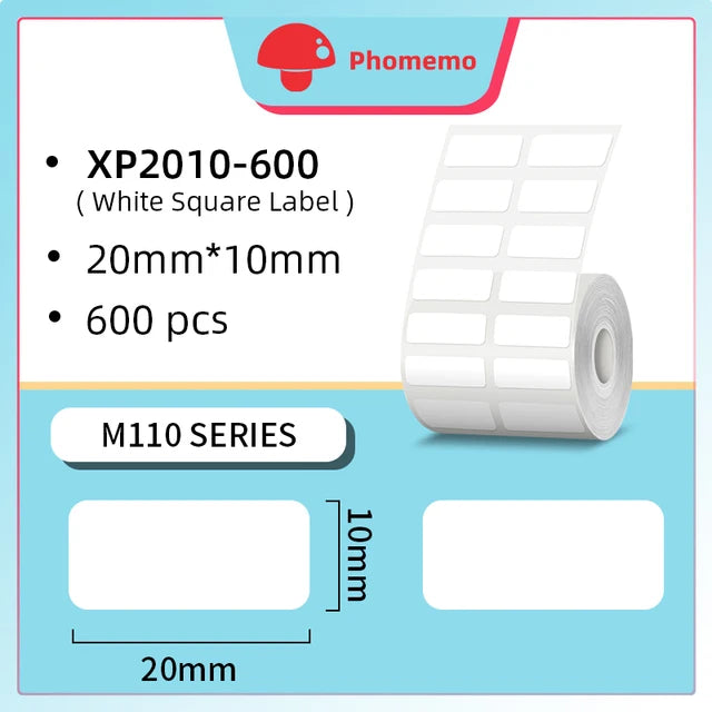 Phomemo M110 Self-adhesive Smart Thermal Label Printer for Business,Barcode Label, Price Tag, Address Wireless Sticker Printer