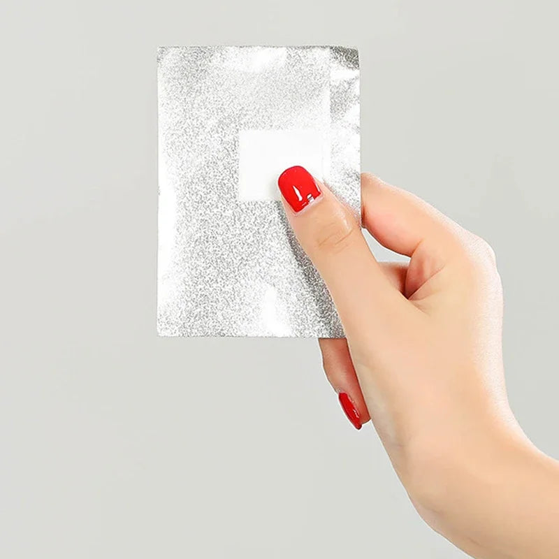 100/50Pcs Aluminium Foil Remover Wraps Acrylic Nail Soak Off Gel Semi Permanent Nail Removal Wrap Foils Cotton Pad Nail Art Tool