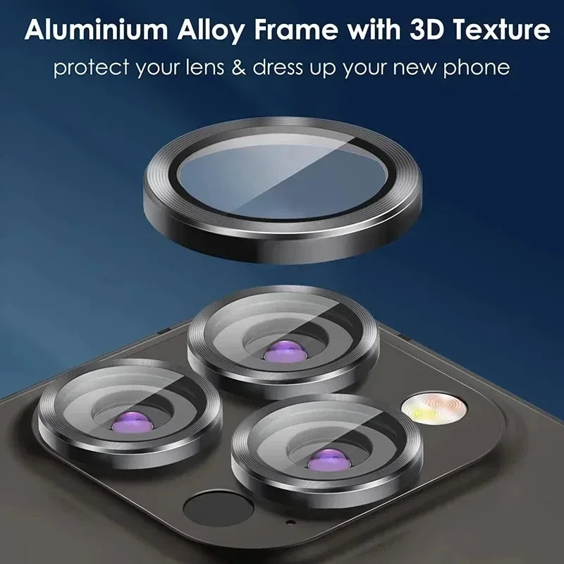 2-3pcs Metal Camera Lens Protector For iPhone 11 12 13 14 15 Pro Max 15 14 Plus 13 12 Mini Camera Glass on iPhone 14 Pro Max